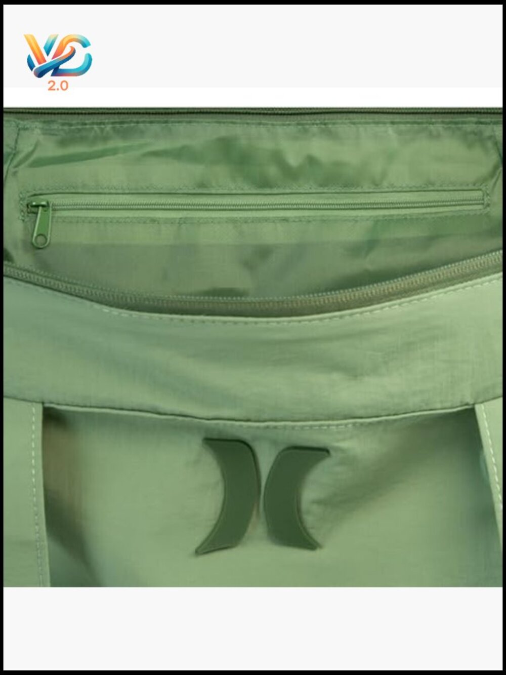 Tote Bag with Crossbody Strap Nylon Water-Resistant Organization Pockets Tote - Picture 3 of 7